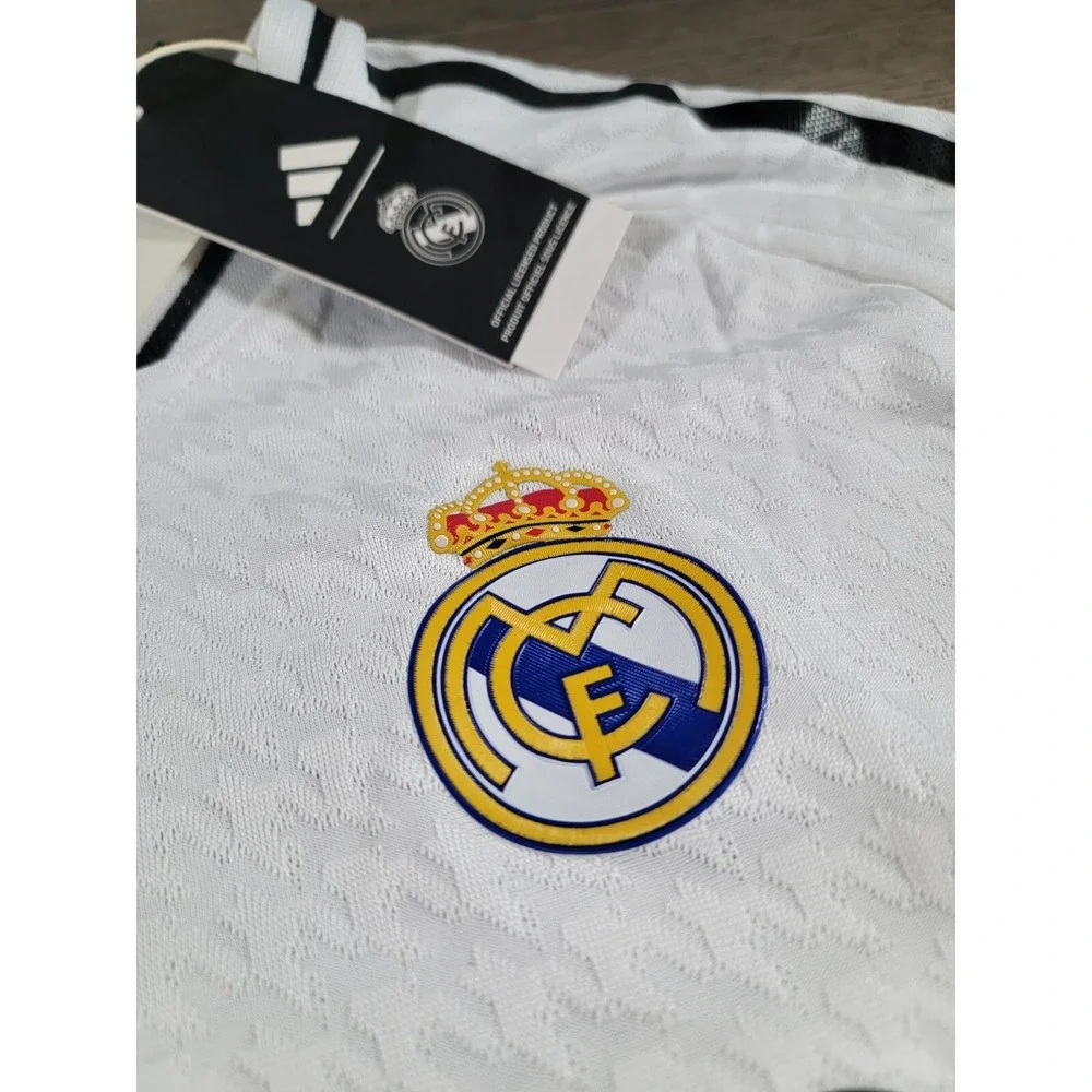 Adidas Authentic Real Madrid Home Soccer Jersey 24/25 2XL White Long Sleeve NWT